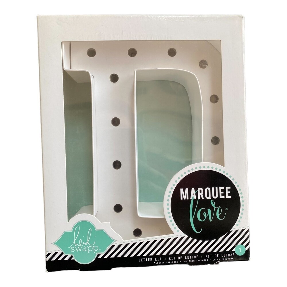 Heidi Swapp Marquee Light Kit Letter "D" Approximate 4" nib